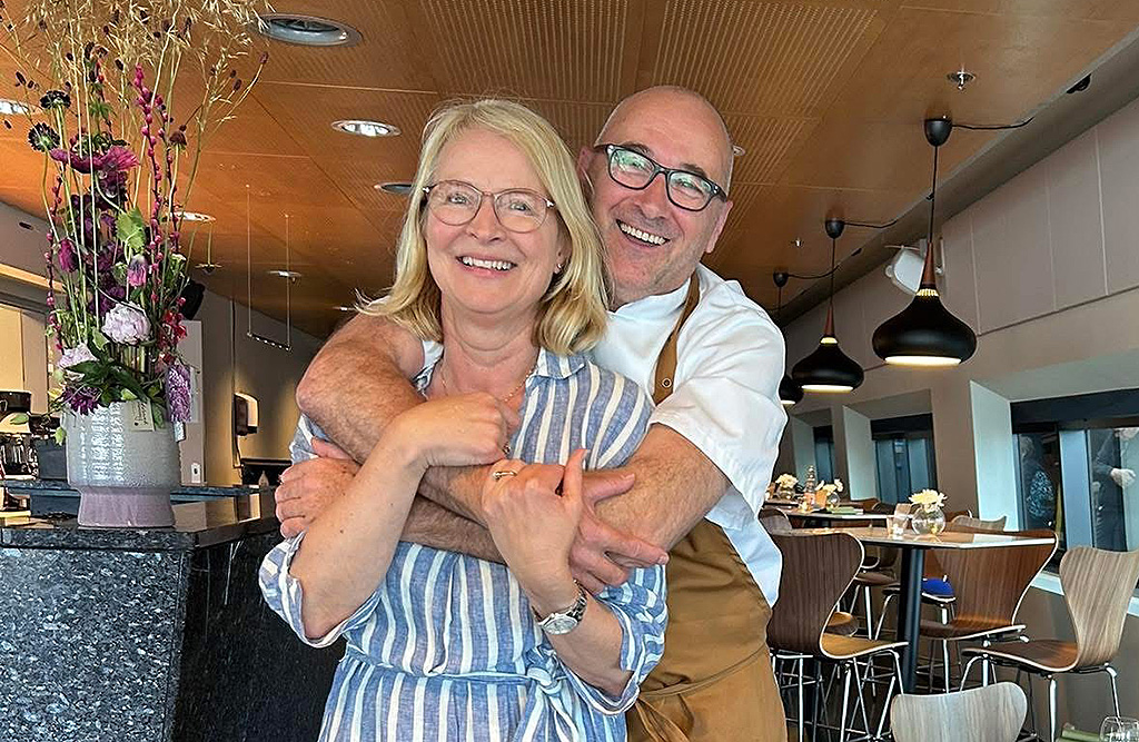 Christophe Samijn og Anneli Boman driver Kjeringholmen Brasserie på oljemuseet. (Foto: Siri Vinje)